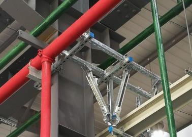 公安该抗震支架的整体式支吊架结构协调性好